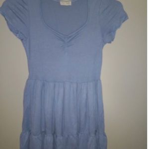 Blue tiered dress